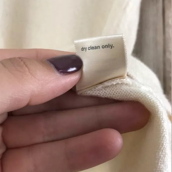 Alex Gaines 3/4 Sleeve Sweater Top SZ S Bow Beige - Picture 5 of 7